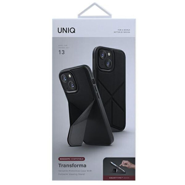 UNIQ Transforma MagSafe - Etui iPhone 13 (czarny) - obrazek 10