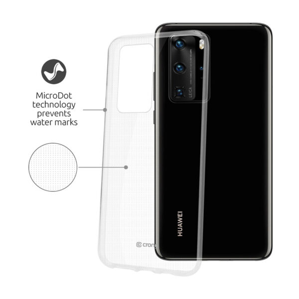 Crong Crystal Slim Cover - Etui Huawei P40 (przezroczysty) - obrazek 3