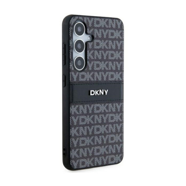 DKNY Leather Mono Stripe & Metal Logo - Etui Samsung Galaxy S24 (czarny) - obrazek 4