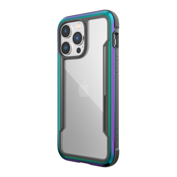 X-Doria Raptic Shield - Etui aluminiowe iPhone 14 Pro Max (Drop-Tested 3m) (Iridescent)