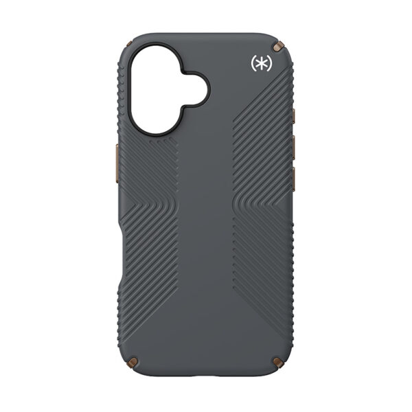 Speck Presidio2 Grip - Etui iPhone 16 (Charcoal Grey / Cool Bronze / White) - obrazek 6