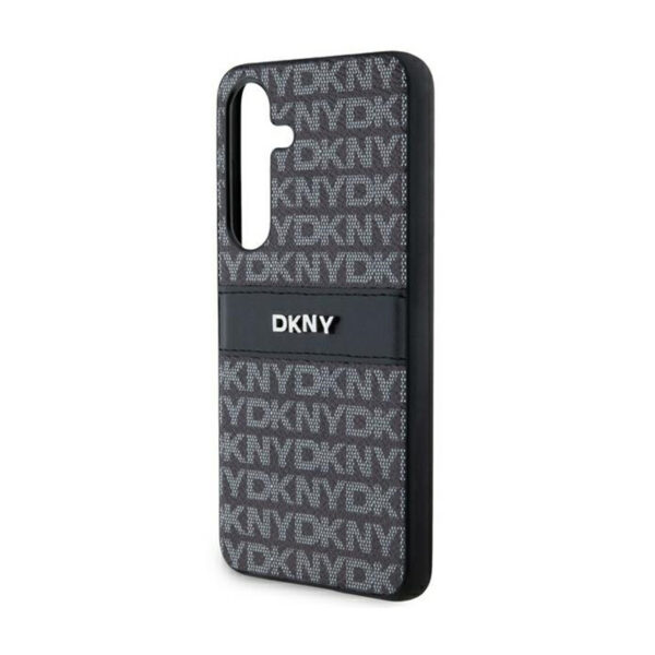 DKNY Leather Mono Stripe & Metal Logo - Etui Samsung Galaxy S24 (czarny) - obrazek 6