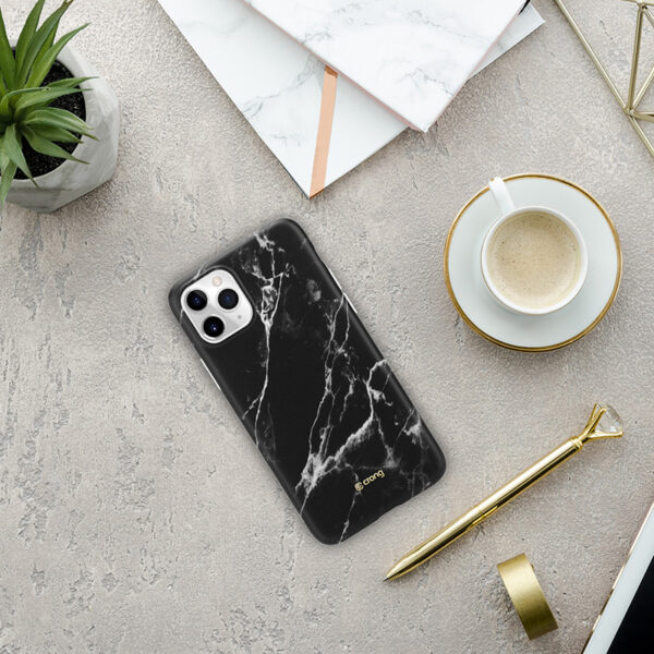 Crong Marble Case - Etui iPhone 11 Pro (czarny) - obrazek 7