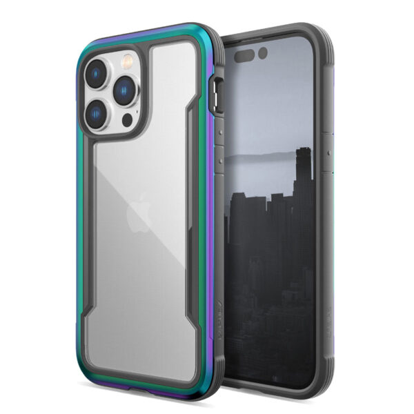 X-Doria Raptic Shield - Etui aluminiowe iPhone 14 Pro Max (Drop-Tested 3m) (Iridescent) - obrazek 5