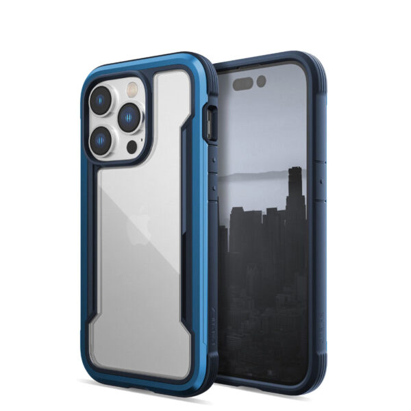 X-Doria Raptic Shield - Etui aluminiowe iPhone 14 Pro (Drop-Tested 3m) (Marine Blue) - obrazek 5