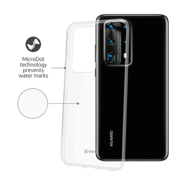 Crong Crystal Slim Cover - Etui Huawei P40 Pro (przezroczysty) - obrazek 3