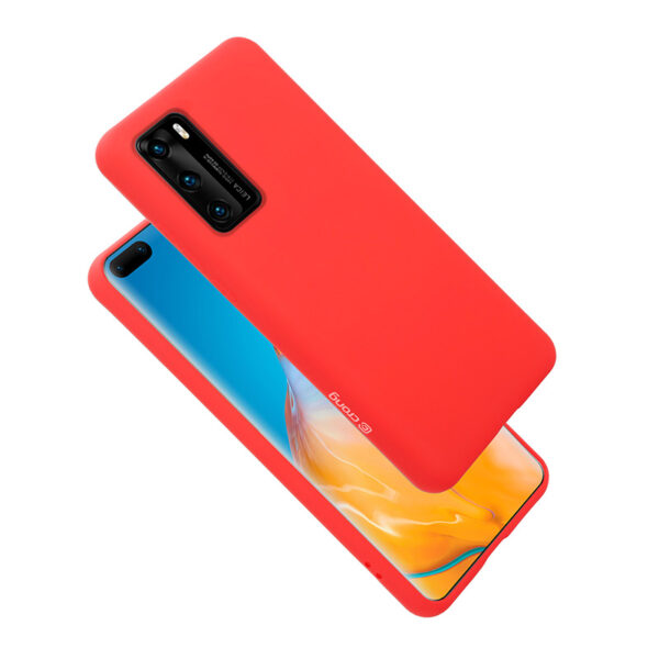 Crong Color Cover - Etui Huawei P40 (czerwony) - obrazek 6