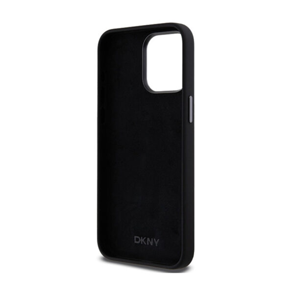 DKNY Liquid Silicone Metal Logo - Etui iPhone 15 Pro Max (czarny) - obrazek 7