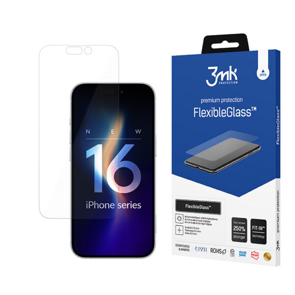 3mk FlexibleGlass - Szkło hybrydowe do iPhone 16