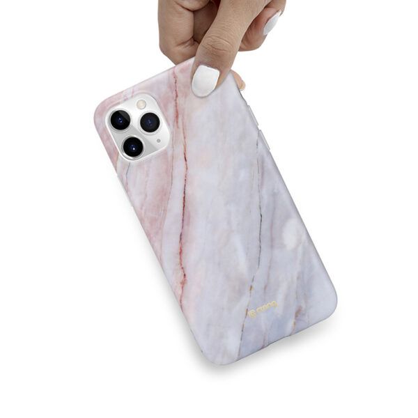 Crong Marble Case - Etui iPhone 11 Pro (różowy) - obrazek 6