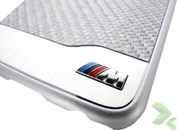 BMW M Edition Carbon & Aluminium Hard Case - Etui Samsung Galaxy S6 (srebrny) - obrazek 4