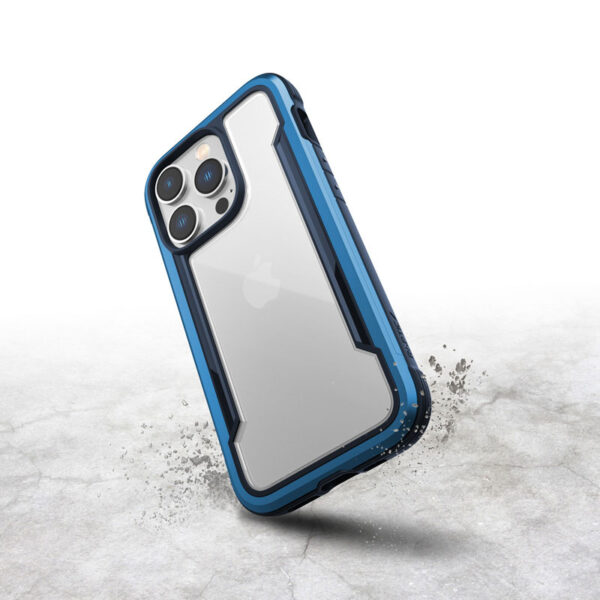 X-Doria Raptic Shield - Etui aluminiowe iPhone 14 Pro (Drop-Tested 3m) (Marine Blue) - obrazek 10