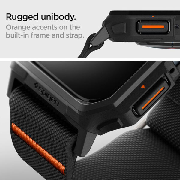 Spigen Lite Fit "Pro" - Etui z paskiem do Apple Watch 4/5/6/7/8/9/SE 44/45 mm (Matte Black) - obrazek 12