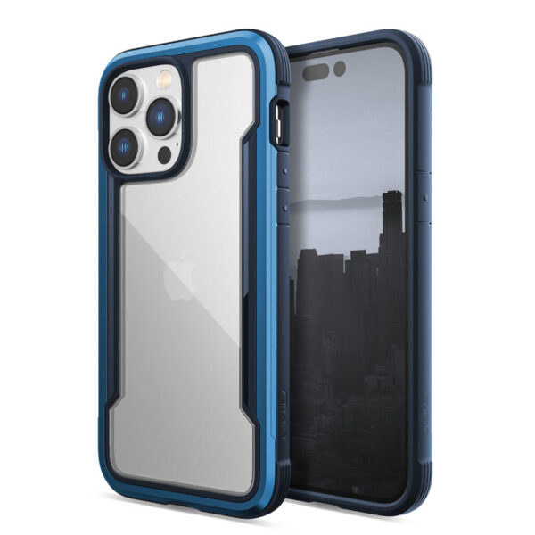 X-Doria Raptic Shield - Etui aluminiowe iPhone 14 Pro Max (Drop-Tested 3m) (Marine Blue) - obrazek 5