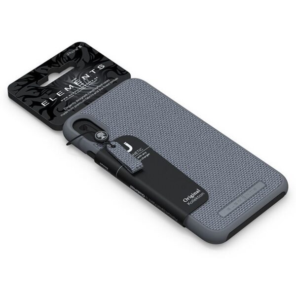 Nordic Elements Original Idun - Materiałowe etui iPhone Xs Max (Mid Grey) - obrazek 4