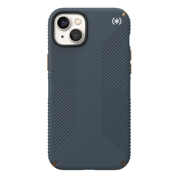 Speck Presidio2 Grip - Antypoślizgowe etui iPhone 15 Plus / 14 Plus (Charcoal / Cool Bronze / Slate) - obrazek 11