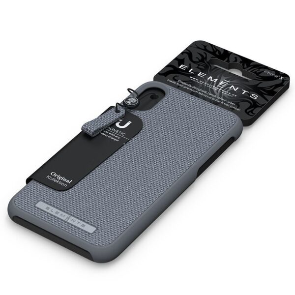 Nordic Elements Original Idun - Materiałowe etui iPhone Xs Max (Mid Grey) - obrazek 5