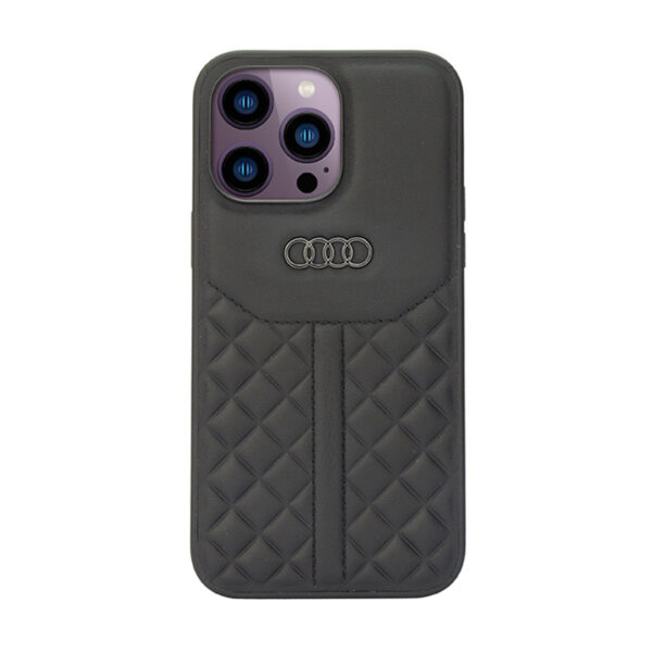 Audi Genuine Leather - Etui iPhone 14 Pro Max (Czarny) - obrazek 2