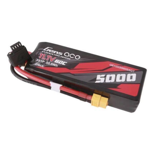 Akumulator Gens ace G-Tech 5000mAh 11.1V 60C 3S1P Lipo z konektorem XT60 Plug - obrazek 3