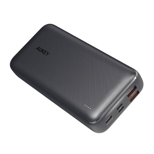 Powerbank Aukey PB-N74S, 20000mAh, 20W PD, 22,5W SCP (czarny) - obrazek 2