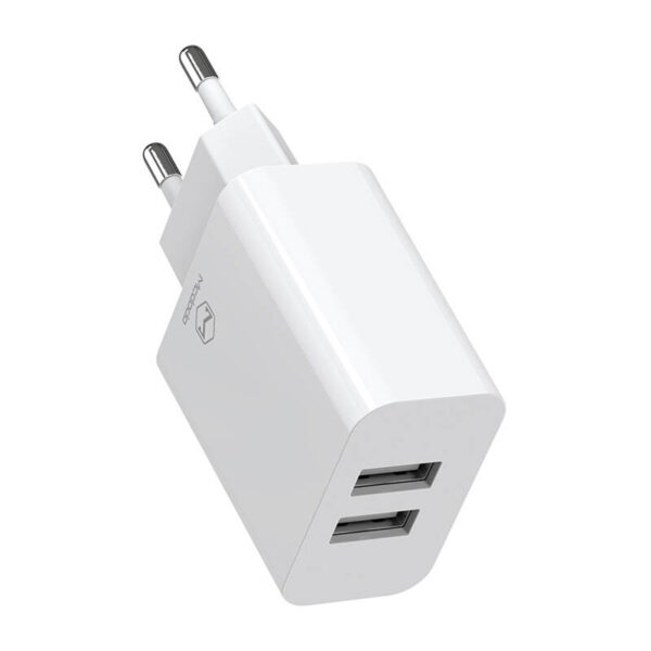 Podwójna ładowarka USB Mcdodo CH-6720 (EU) Lightning 1m Travel set (biały) - obrazek 2