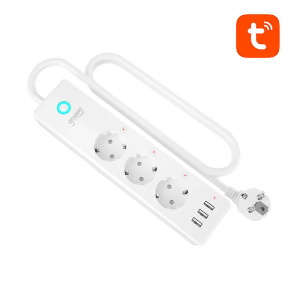 Inteligentna listwa zasilająca WiFi Gosund P1 PLUS (4x AC schuko, 3x USB-A) Tuya - obrazek 2