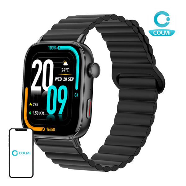 Smartwatch Colmi C8 Max z magnetycznym paskiem (czarny)