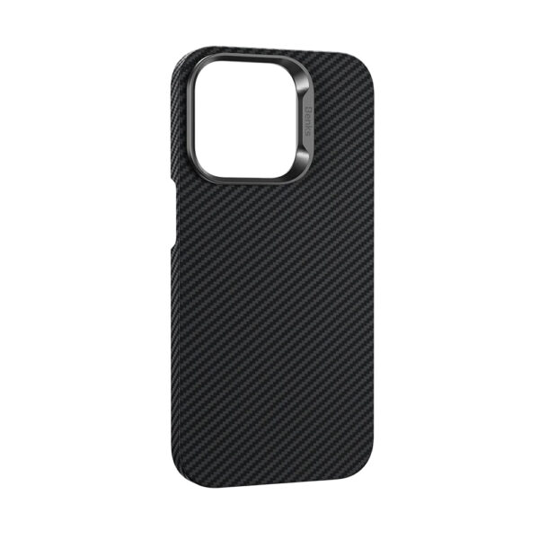 Benks Etui Magnetic Armor Air Kevlar Metal Frame 600D do Iphone 15 Pro czarny - obrazek 6