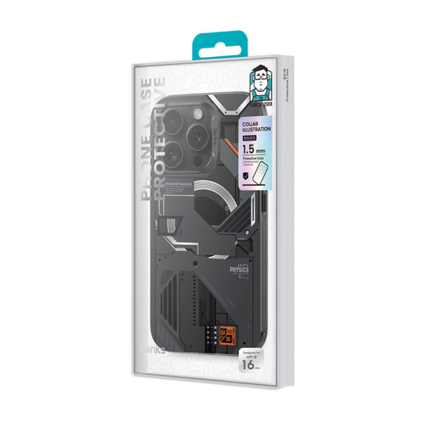 Benks Etui Magnetic Mecha Series do Iphone 16 Pro czarny - obrazek 5