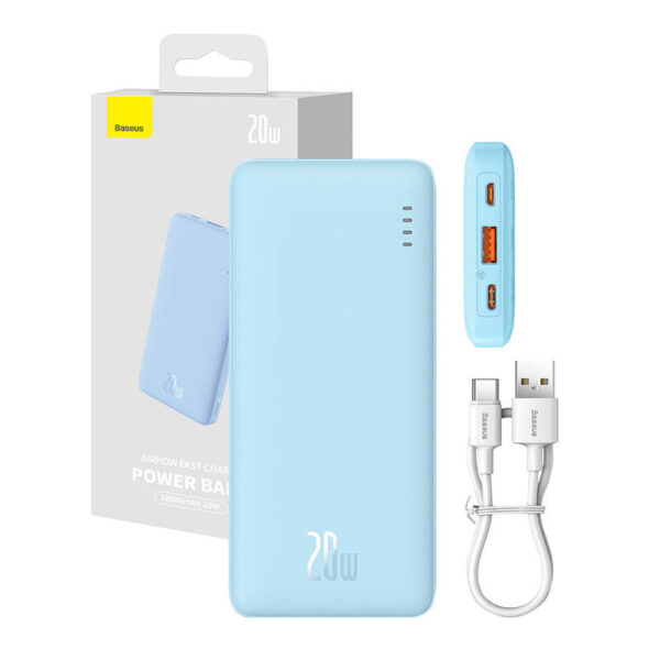 Powerbank Baseus Airpow 10000 mAh 20W (niebieski) - obrazek 9