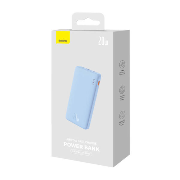 Powerbank Baseus Airpow 10000 mAh 20W (niebieski) - obrazek 7