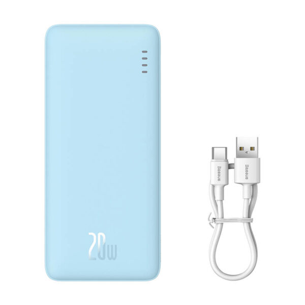 Powerbank Baseus Airpow 10000 mAh 20W (niebieski) - obrazek 2