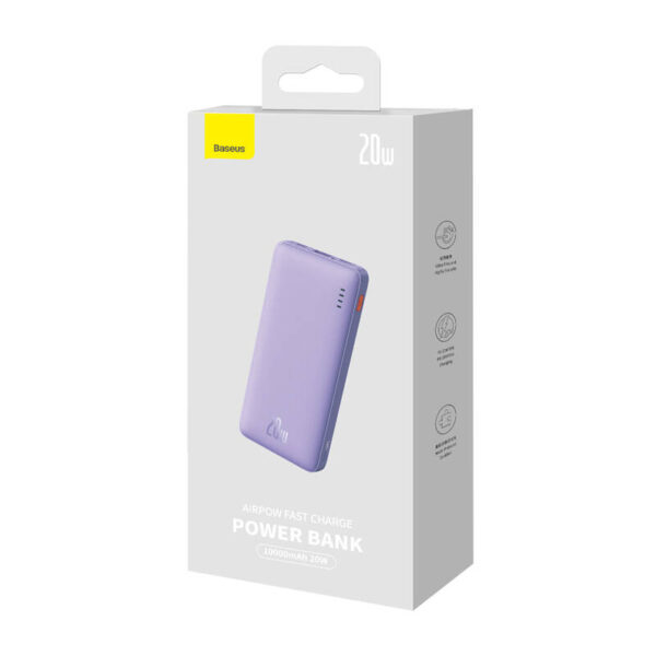 Powerbank Baseus Airpow 10000mAh 20W (fioletowy) - obrazek 8