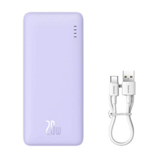 Powerbank Baseus Airpow 10000mAh 20W (fioletowy) - obrazek 2