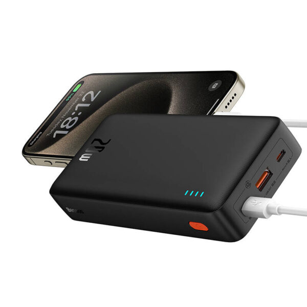 Powerbank Baseus Airpow 20000mAh 20W (czarny) - obrazek 3