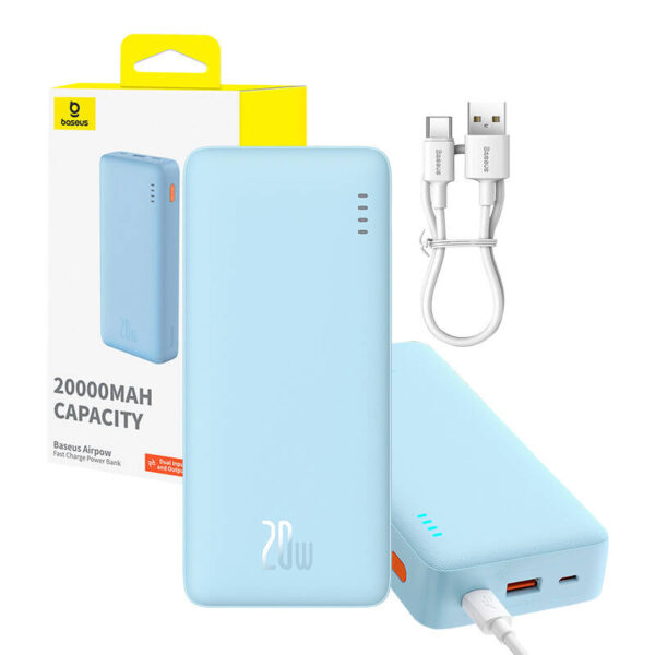 Powerbank Baseus Airpow 20000mAh 20W (niebieski) - obrazek 7