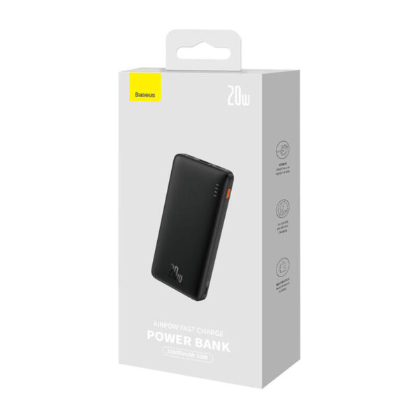 Powerbank Baseus Airpow 10000mAh 20W (czarny) - obrazek 9