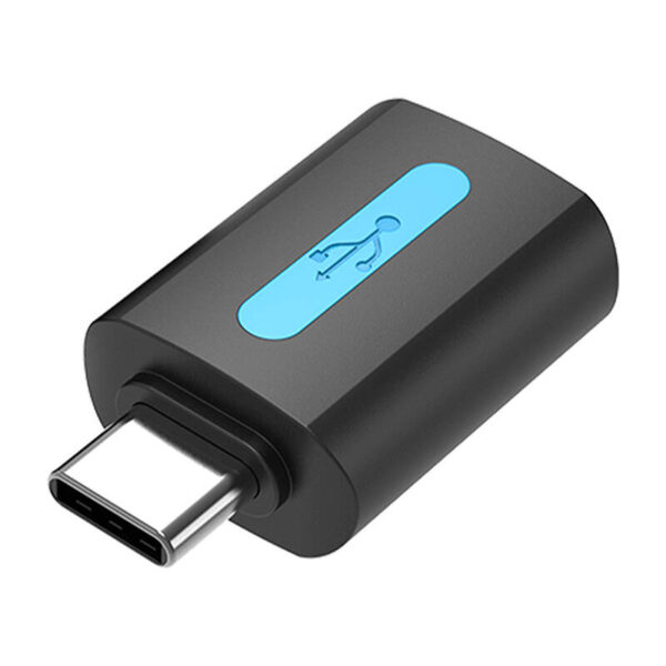 Vention Adapter USB CDTB0, USB-C męski do USB 2.0 żeński (czarny) - obrazek 2