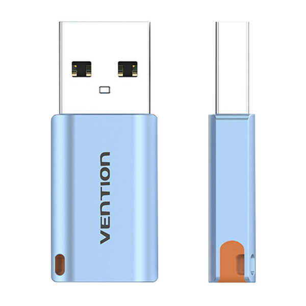 Vention Adapter USB CUAH0, USB-A 3.1 męski do USB-C żeński (szary) - obrazek 2