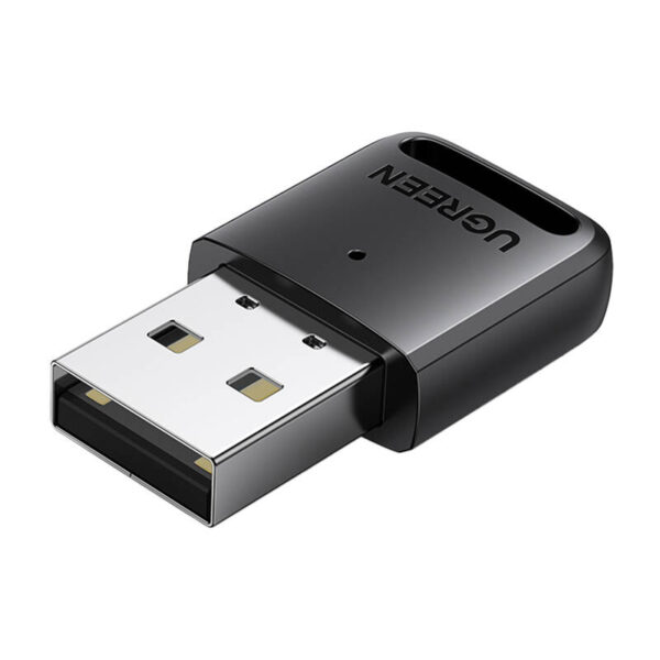 Adapter / odbiornik USB Bluetooth 5.3 Ugreen CM591, LED, zasięg 20m (czarny) - obrazek 2