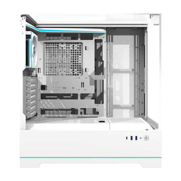 Obudowa komputerowa Darkflash DY450 PRO (biała) + 1 wentylator - obrazek 6