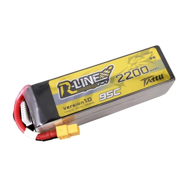 Akumulator Lipo Tattu R-Line 22.2V 2200mAh 6S 95C z wtyczką XT60 - obrazek 3