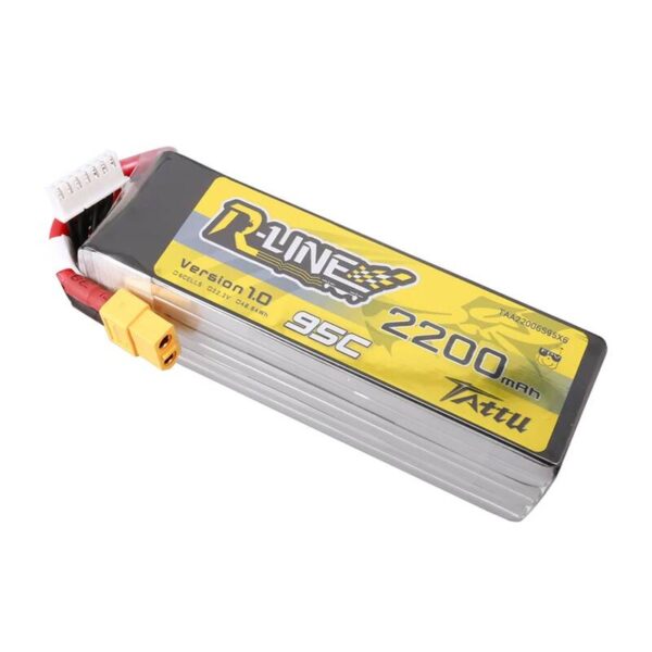 Akumulator Lipo Tattu R-Line 22.2V 2200mAh 6S 95C z wtyczką XT60 - obrazek 4