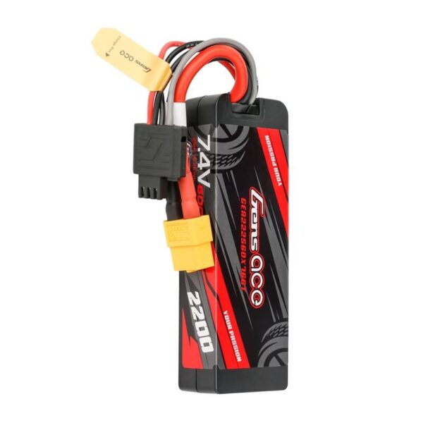 Akumulator Lipo Gens ace G-Tech 2200mAh 7.4V 2S1P 60C GRP-76 Hardcase z wtyczką XT60 - obrazek 2