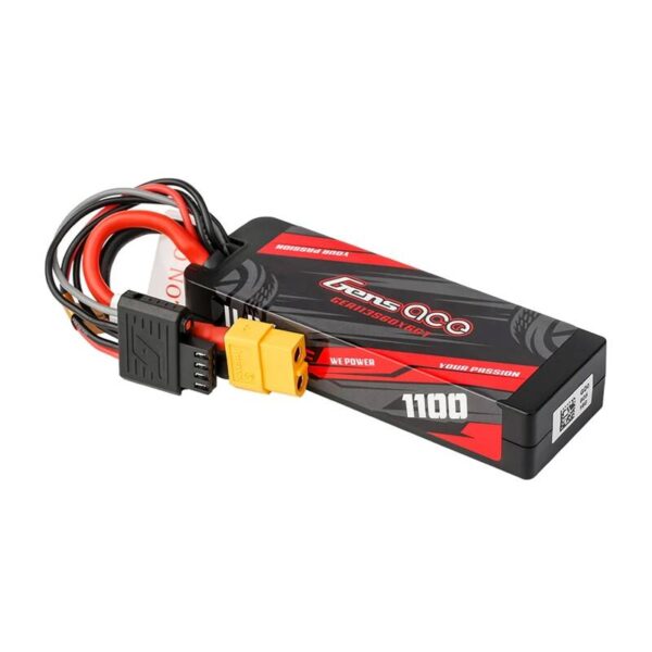 Akumulator Lipo Gens ace G-Tech 1100mAh 11.1V 3S1P 60C GRP-76 Hardcase z wtyczką XT60 - obrazek 4