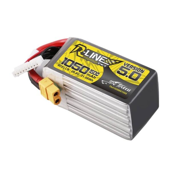 Akumulator Lipo Tattu R-Line Version 5.0 1050mAh 29.6V 8S 150C z wtyczką XT60 - obrazek 3