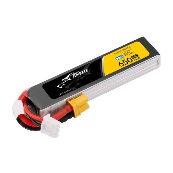 Akumulator Lipo Tattu 2s 650mAh 95C 7.6V HV z XT30 Long-Pack - obrazek 2