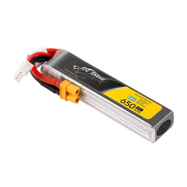 Akumulator Lipo Tattu 2s 650mAh 95C 7.6V HV z XT30 Long-Pack - obrazek 4