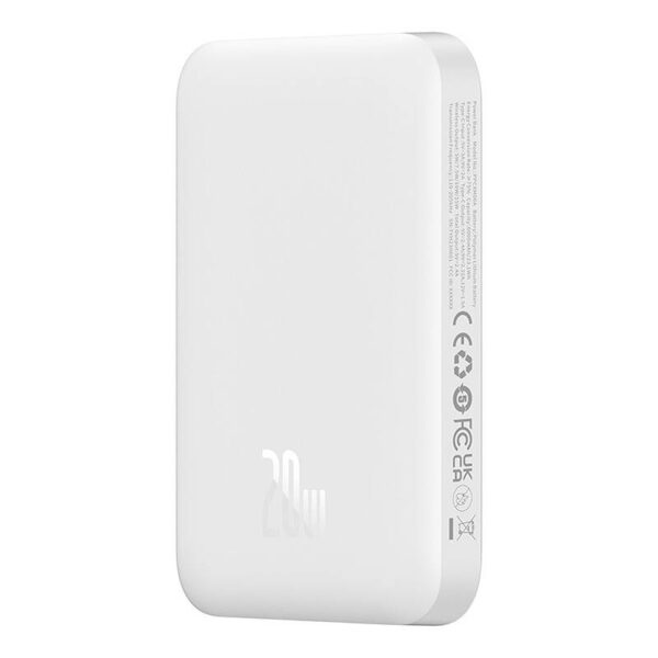 Powerbank magnetyczny Baseus Magnetic Mini 6000mAh 20W MagSafe (biały) - obrazek 3