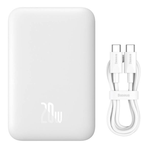 Powerbank magnetyczny Baseus Magnetic Mini 6000mAh 20W MagSafe (biały) - obrazek 10